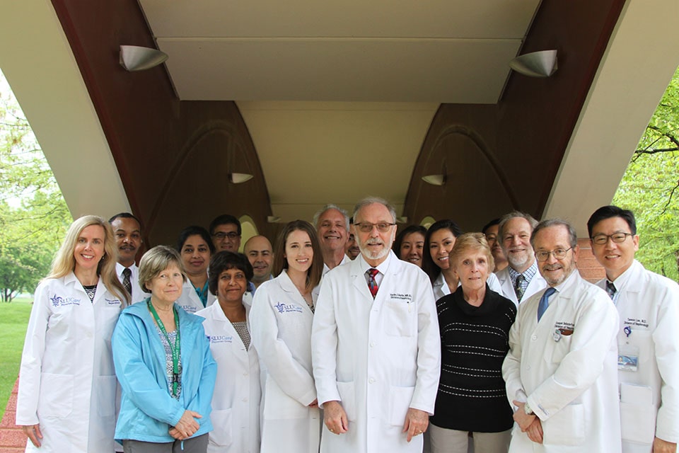 Group photo outside of 2019 Nephrology Department