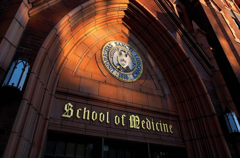 Front door entrance of Schwitalla Hall.
