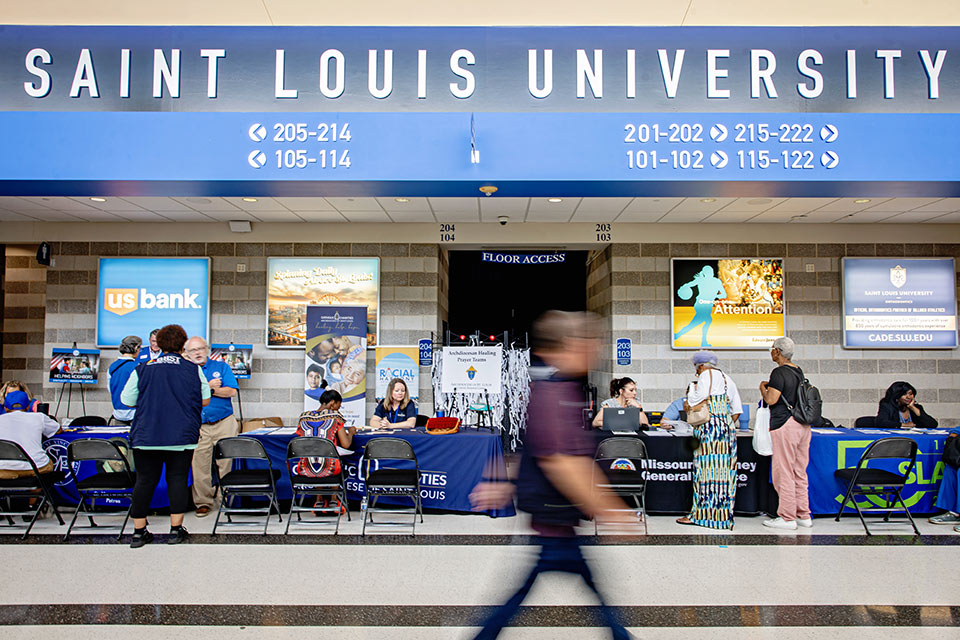 Disaster Assistance Center at SLU A Disaster Assistance Center opened in Chaifetz Arena after the May 2025 tornado.